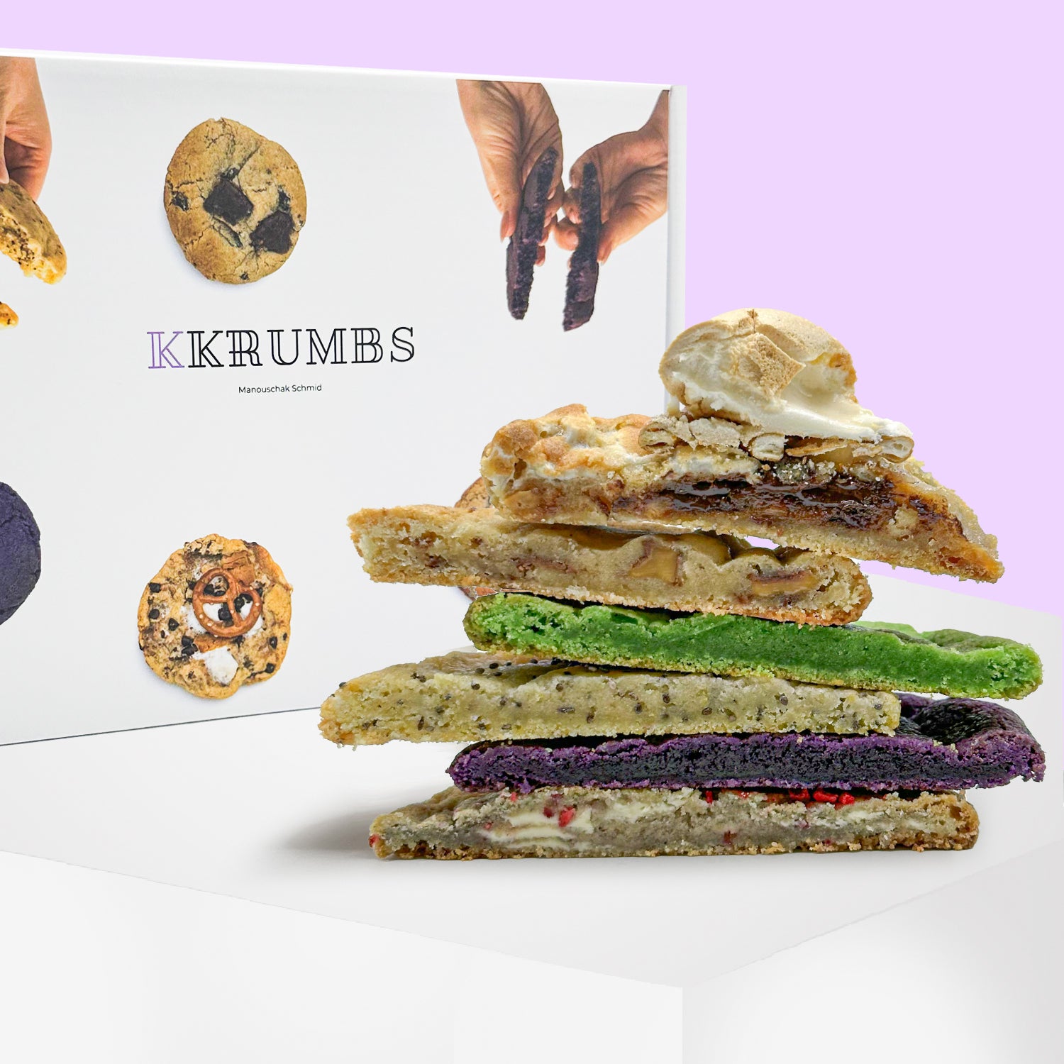 The Luxury Box of 12 KKrumbs Freshly baked and delivered cookies